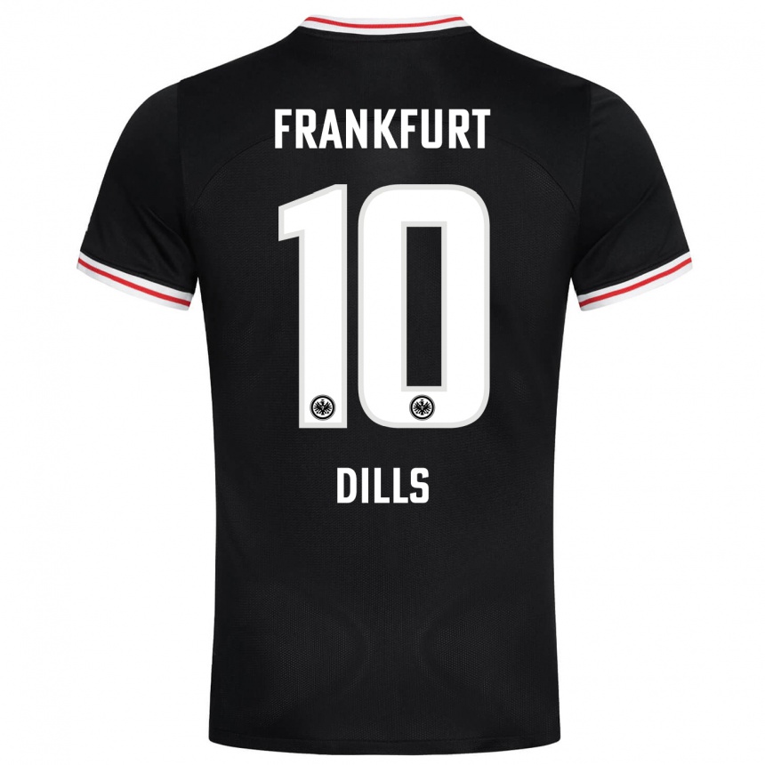 Niño Fútbol Camiseta Marvin Dills #10 Negro 2ª Equipación 2023/24 Perú