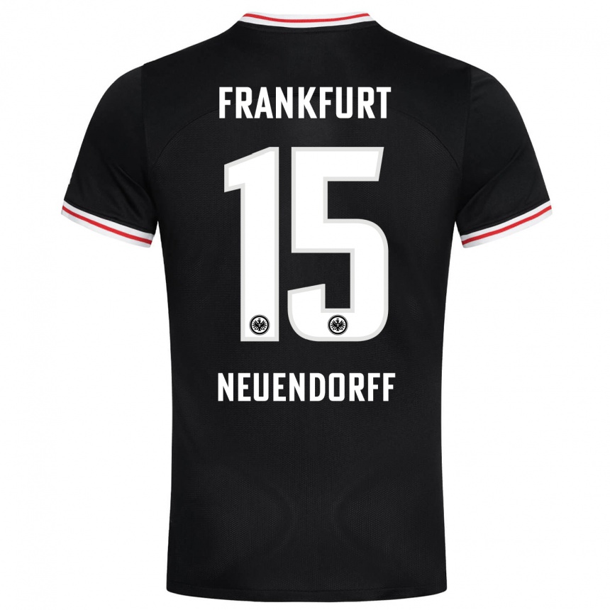 Niño Fútbol Camiseta Nilo Neuendorff #15 Negro 2ª Equipación 2023/24 Perú