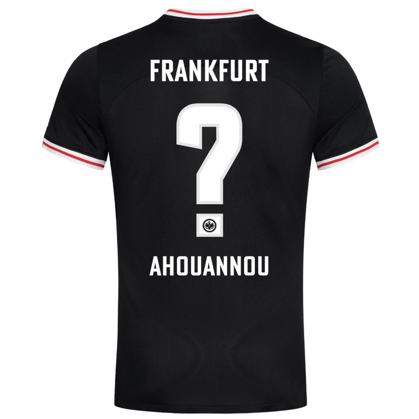 Niño Fútbol Camiseta Yannis Ahouannou #0 Negro 2ª Equipación 2023/24 Perú