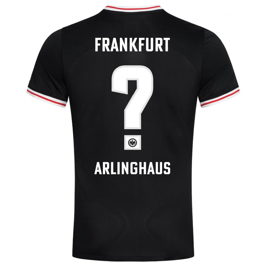 Niño Fútbol Camiseta Max Arlinghaus #0 Negro 2ª Equipación 2023/24 Perú