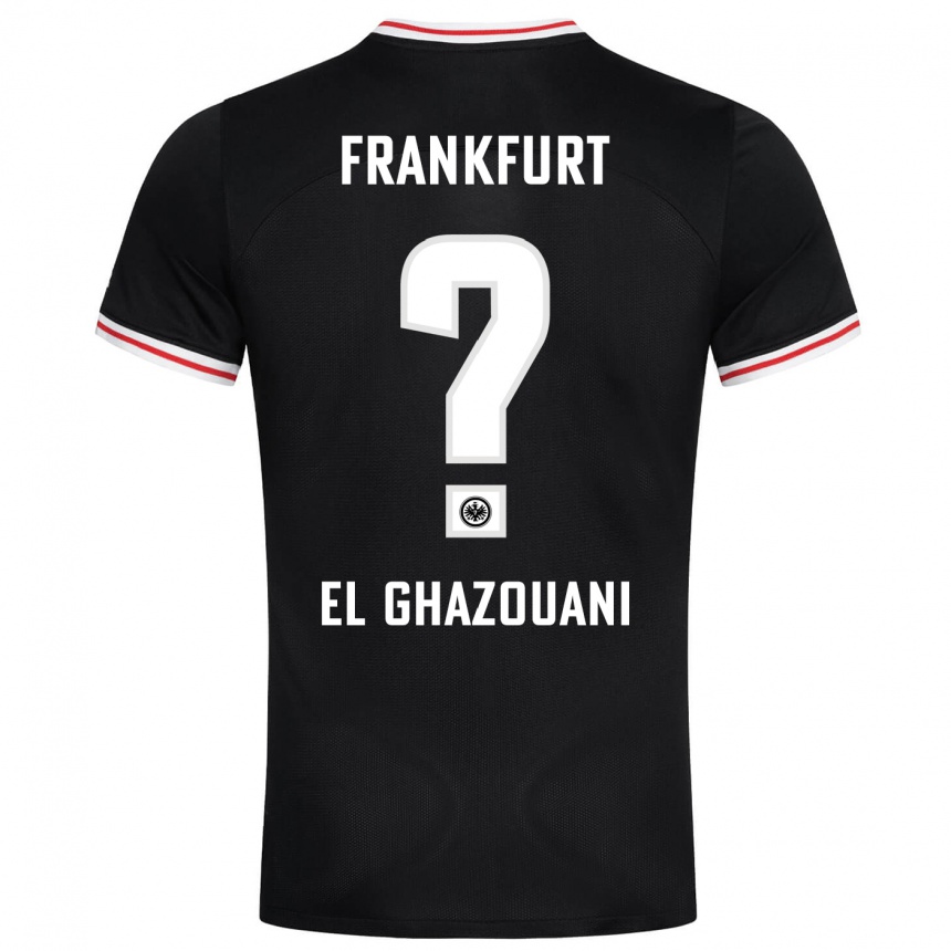 Niño Fútbol Camiseta Mohamed El Ghazouani #0 Negro 2ª Equipación 2023/24 Perú