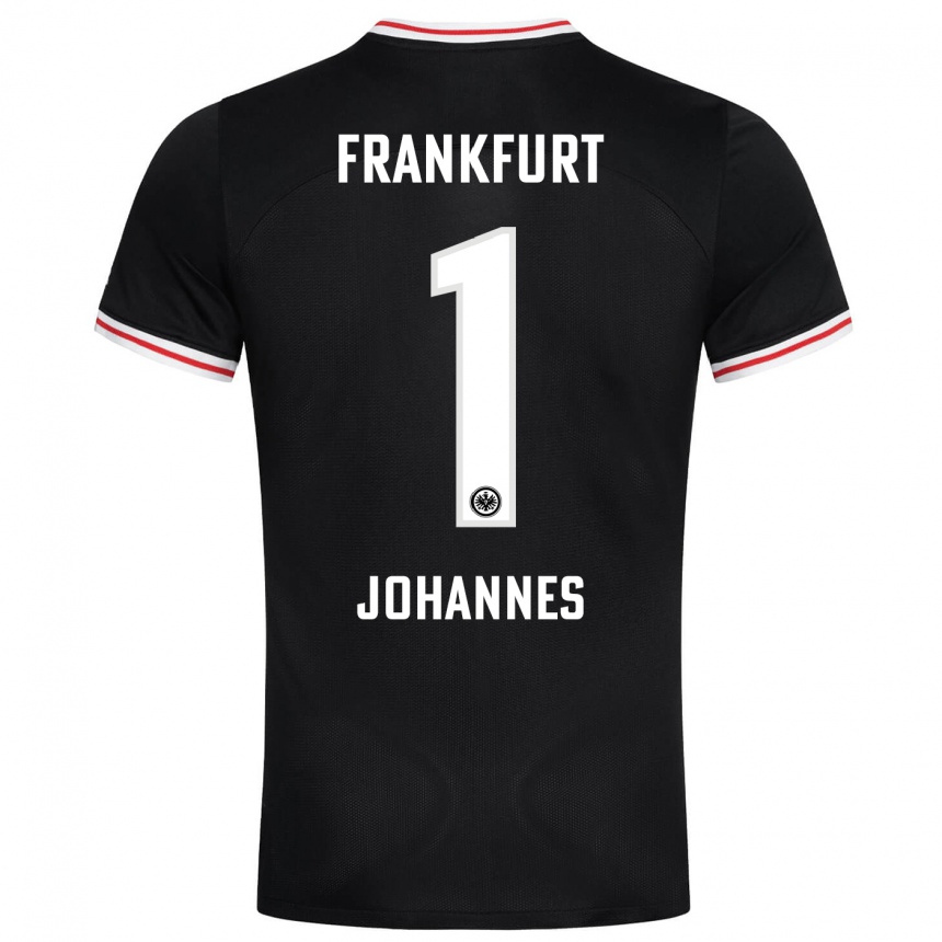 Niño Fútbol Camiseta Stina Johannes #1 Negro 2ª Equipación 2023/24 Perú