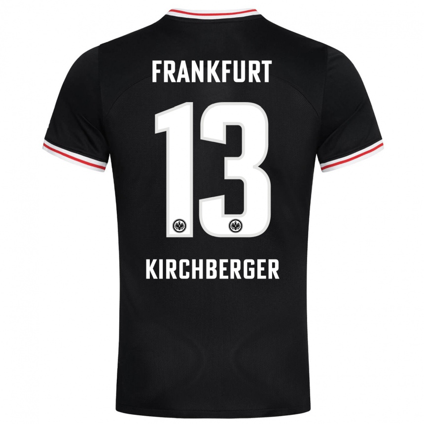 Niño Fútbol Camiseta Virginia Kirchberger #13 Negro 2ª Equipación 2023/24 Perú