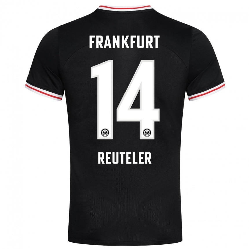 Niño Fútbol Camiseta Geraldine Reuteler #14 Negro 2ª Equipación 2023/24 Perú