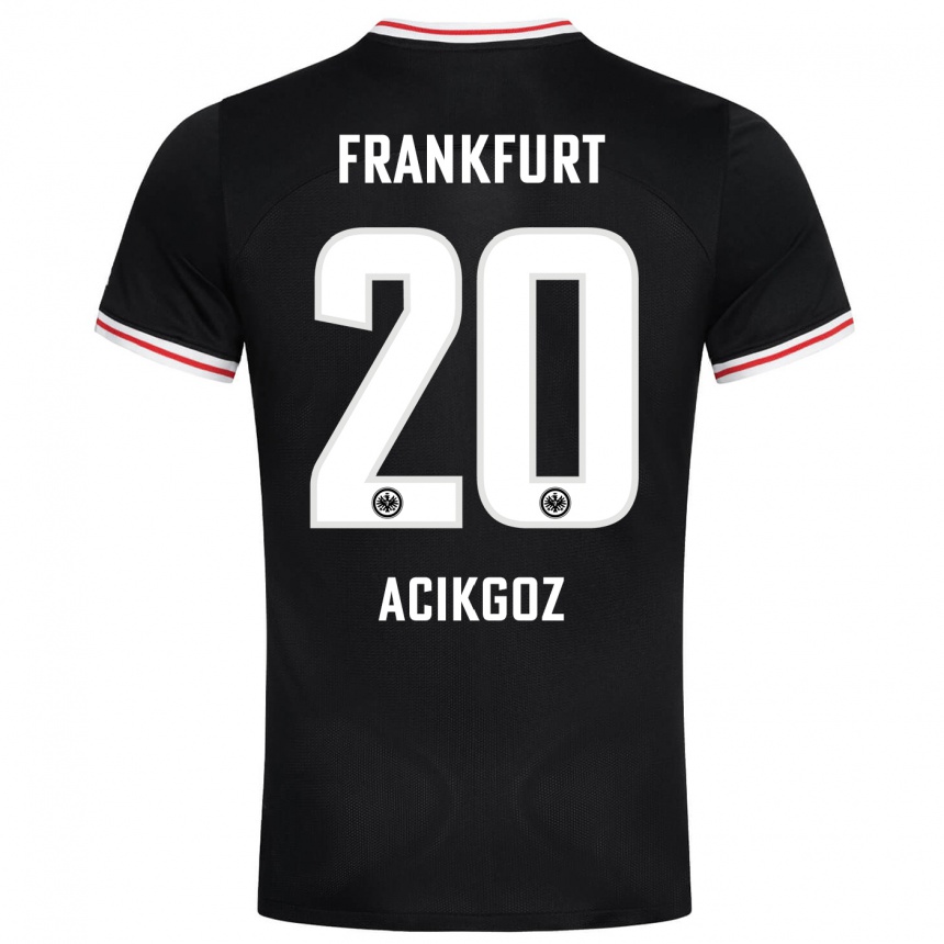 Niño Fútbol Camiseta Ilayda Acikgoz #20 Negro 2ª Equipación 2023/24 Perú