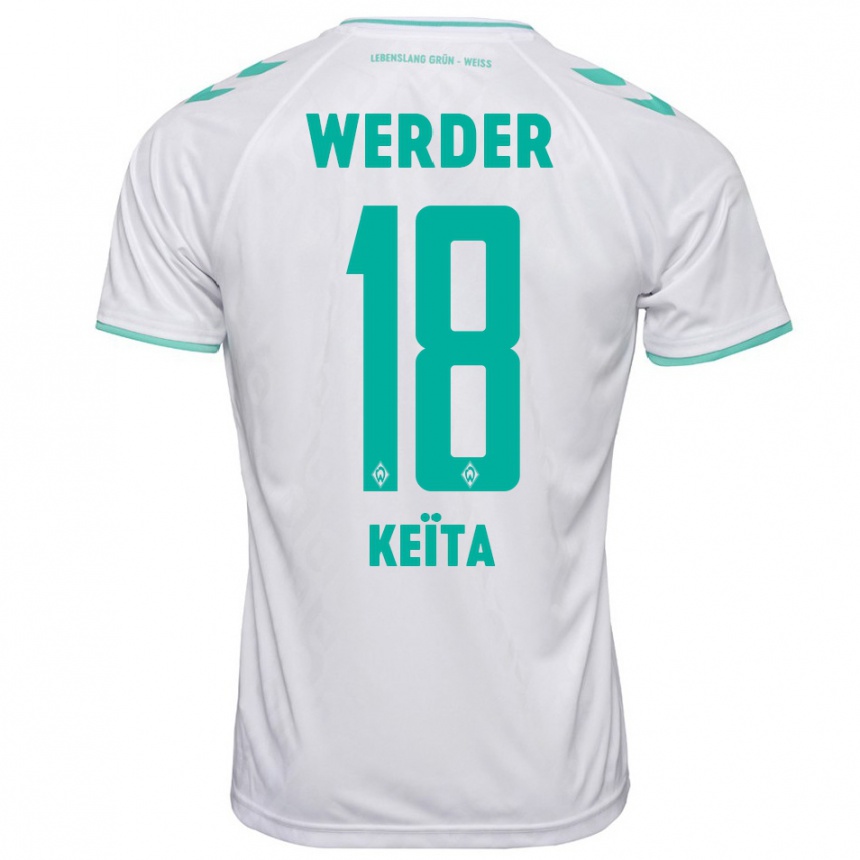 Niño Fútbol Camiseta Naby Keïta #18 Blanco 2ª Equipación 2023/24 Perú