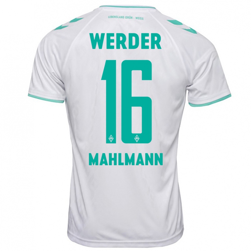 Niño Fútbol Camiseta Justus Mahlmann #16 Blanco 2ª Equipación 2023/24 Perú