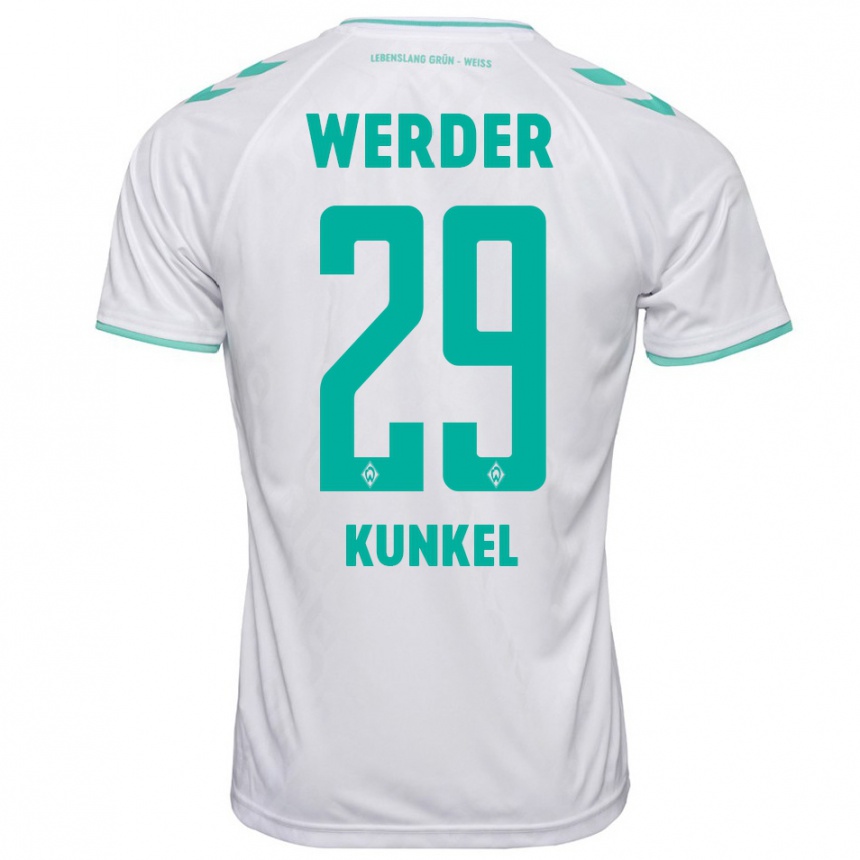 Niño Fútbol Camiseta Melina Kunkel #29 Blanco 2ª Equipación 2023/24 Perú