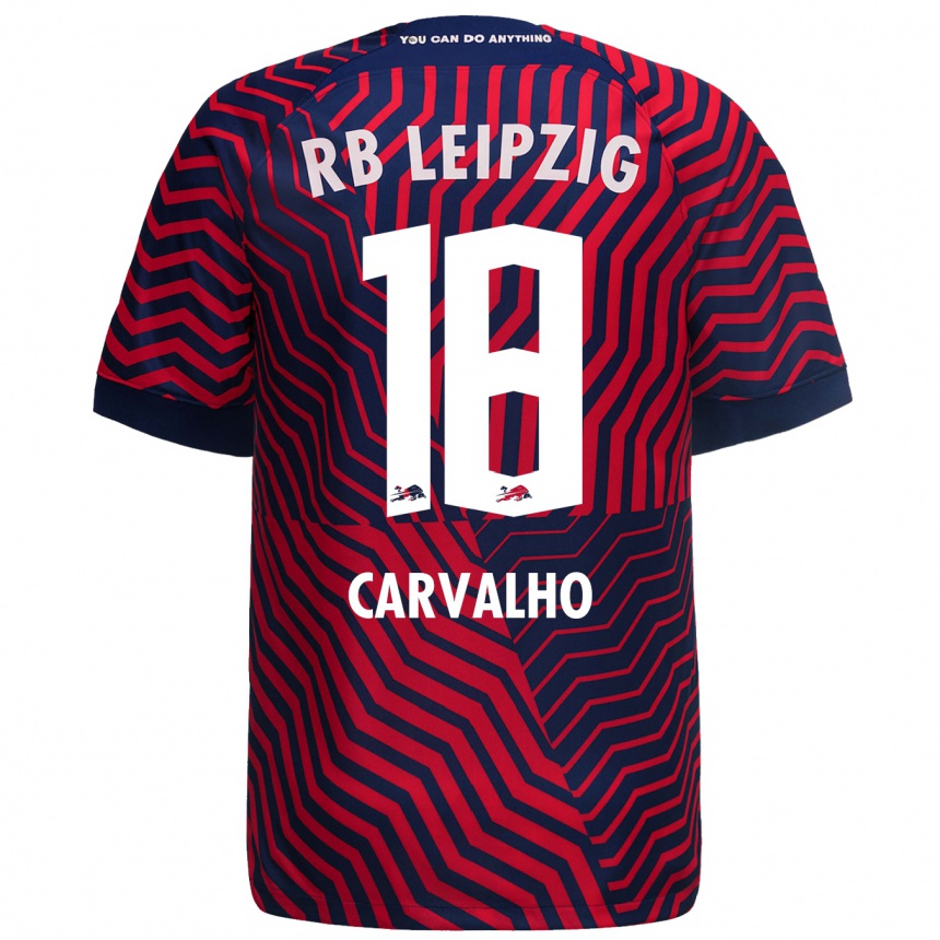 Niño Fútbol Camiseta Fabio Carvalho #18 Azul Rojo 2ª Equipación 2023/24 Perú