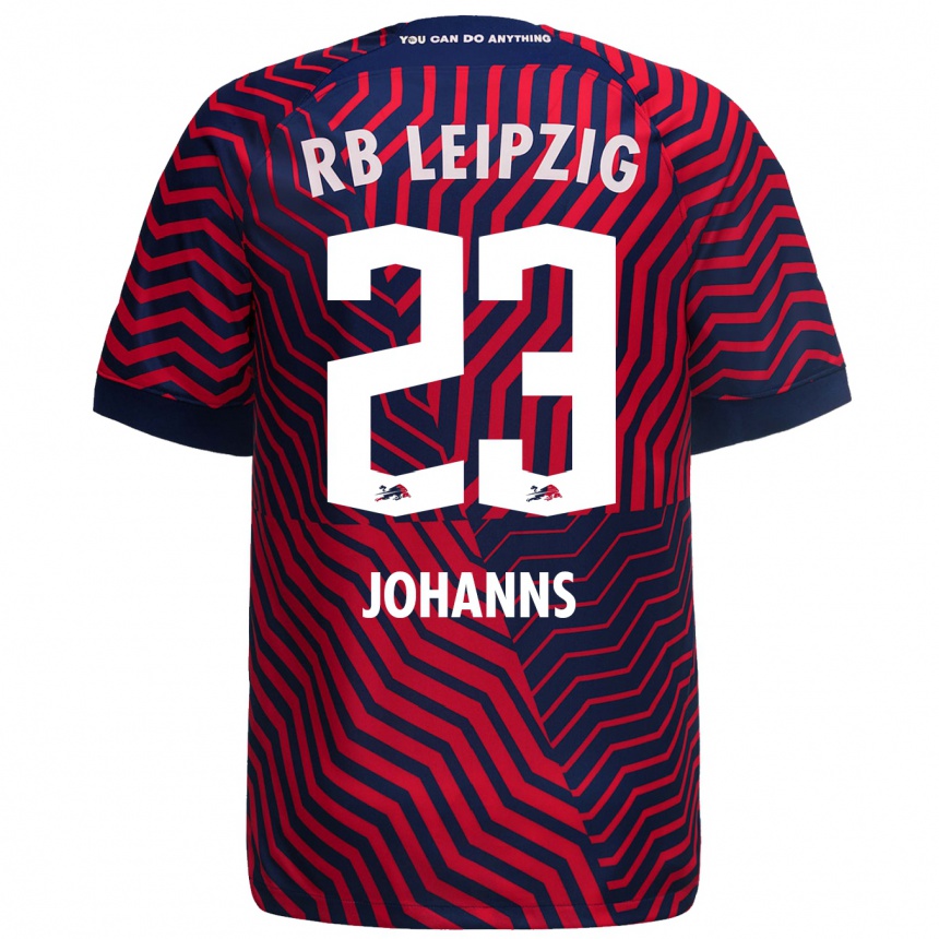 Niño Fútbol Camiseta Lennart Johanns #23 Azul Rojo 2ª Equipación 2023/24 Perú