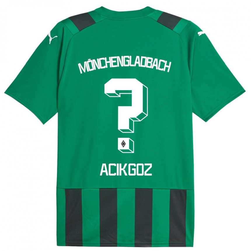 Niño Fútbol Camiseta Erdem Acikgöz #0 Verde Negro 2ª Equipación 2023/24 Perú