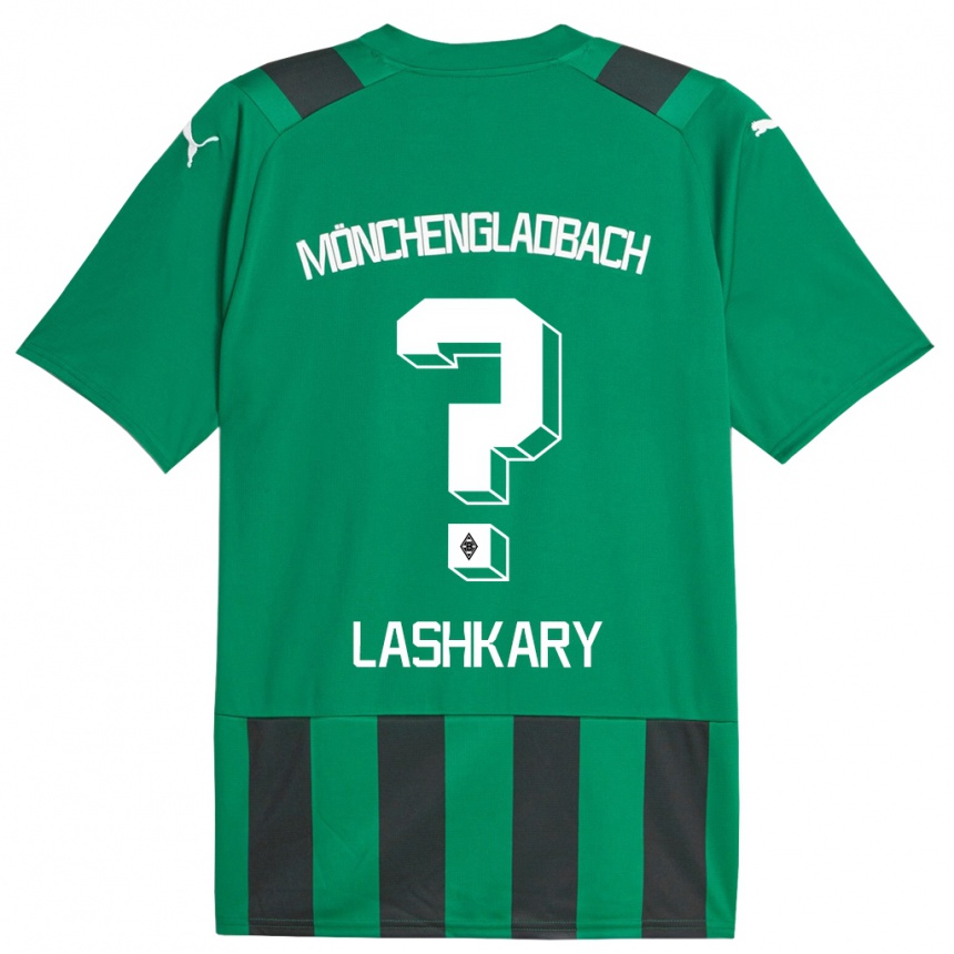 Niño Fútbol Camiseta Roman Lashkary #0 Verde Negro 2ª Equipación 2023/24 Perú