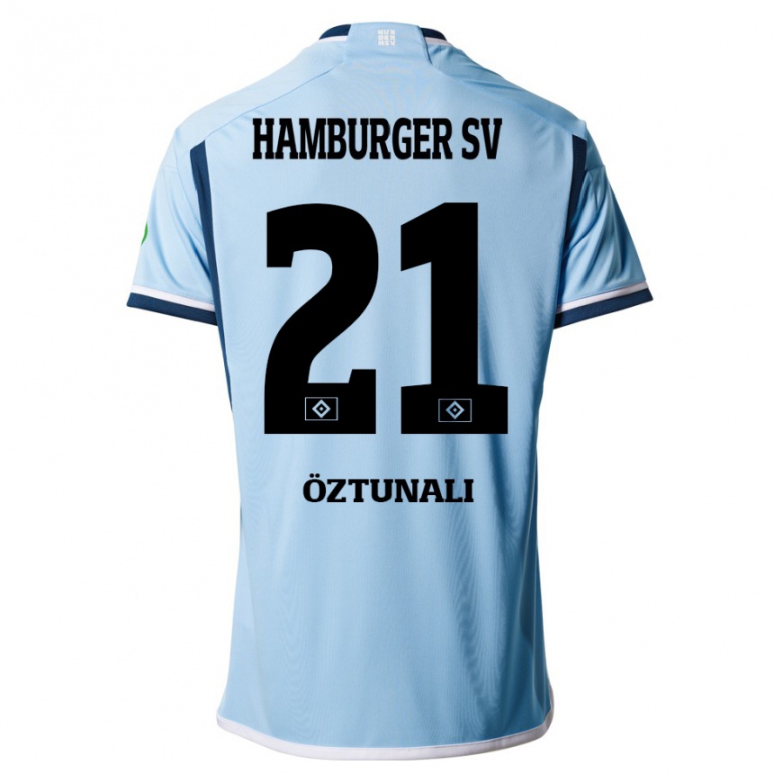 Niño Fútbol Camiseta Levin Öztunali #21 Azul 2ª Equipación 2023/24 Perú