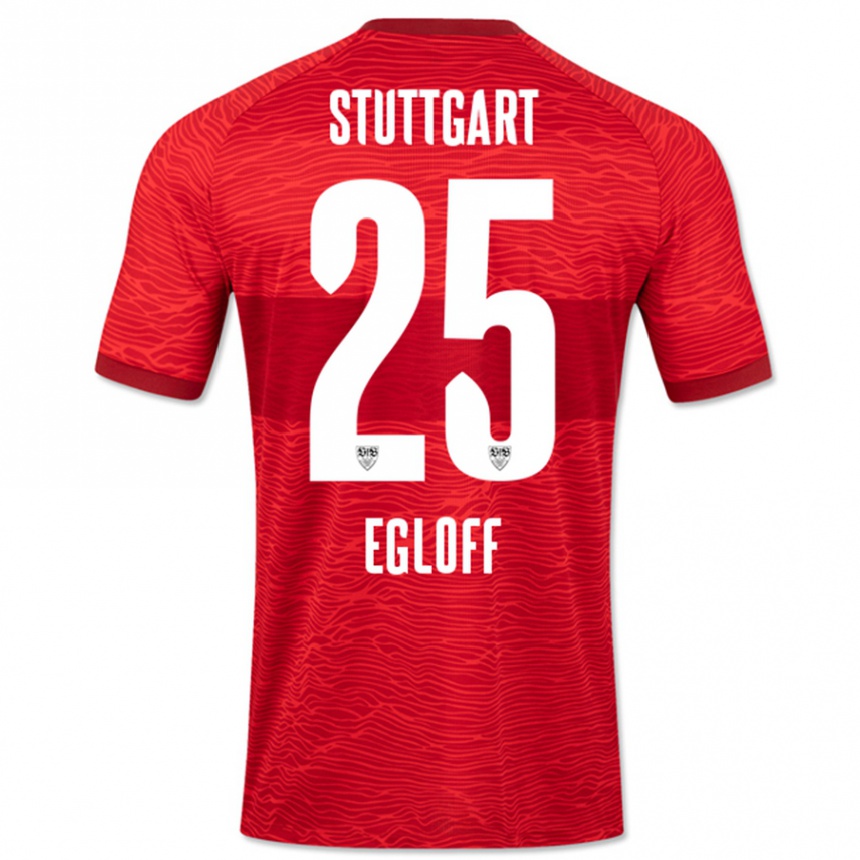 Niño Fútbol Camiseta Lilian Egloff #25 Rojo 2ª Equipación 2023/24 Perú