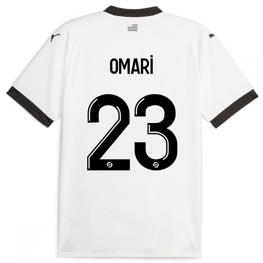 Niño Fútbol Camiseta Warmed Omari #23 Blanco 2ª Equipación 2023/24 Perú