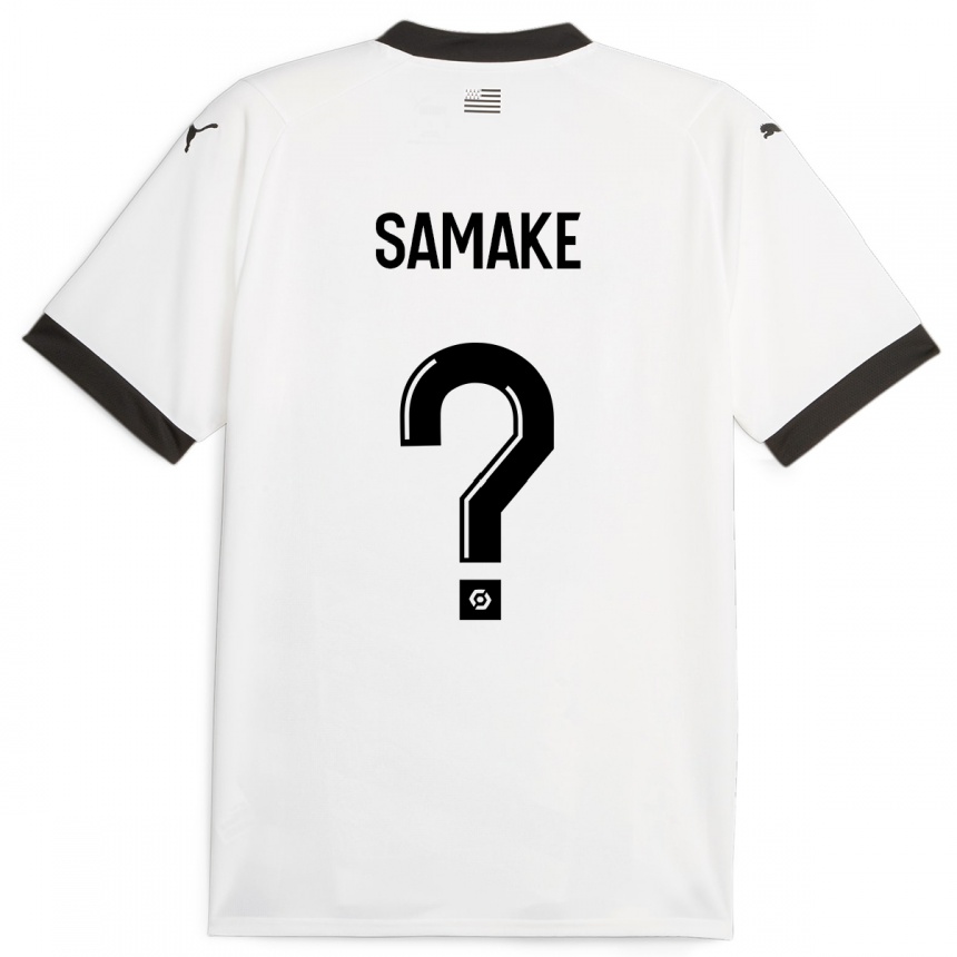 Niño Fútbol Camiseta Wilson Samaké #0 Blanco 2ª Equipación 2023/24 Perú