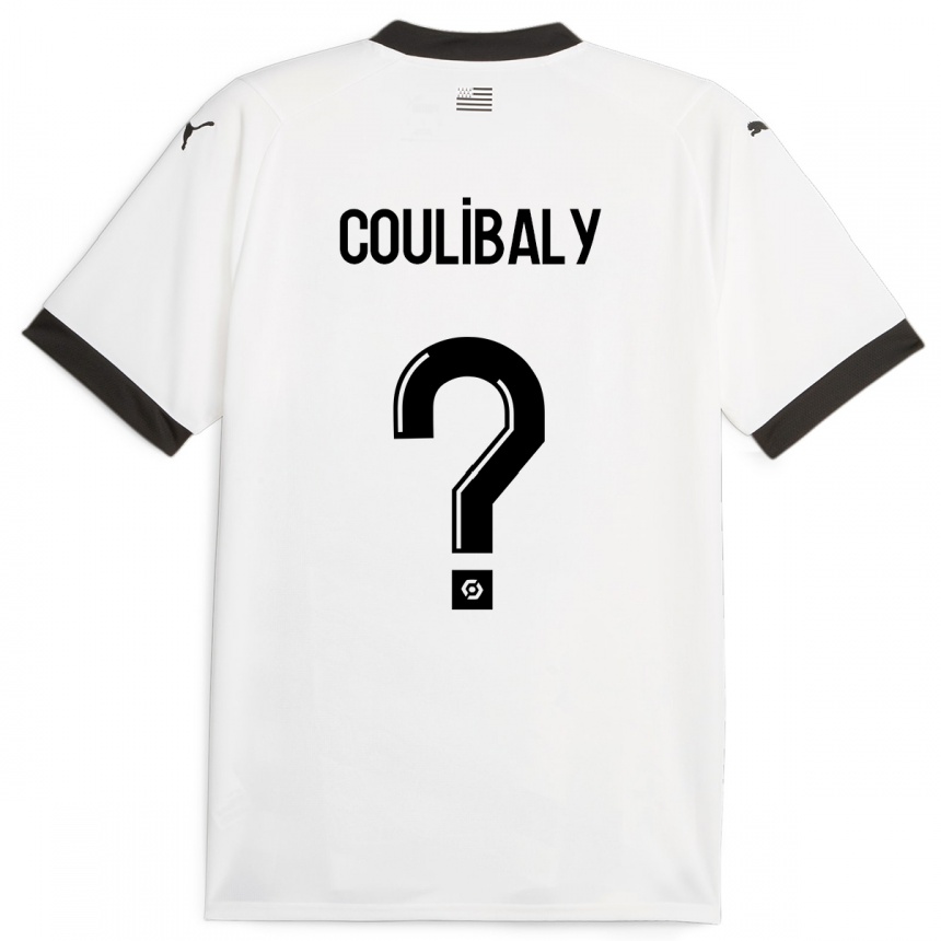 Niño Fútbol Camiseta Joël Coulibaly #0 Blanco 2ª Equipación 2023/24 Perú