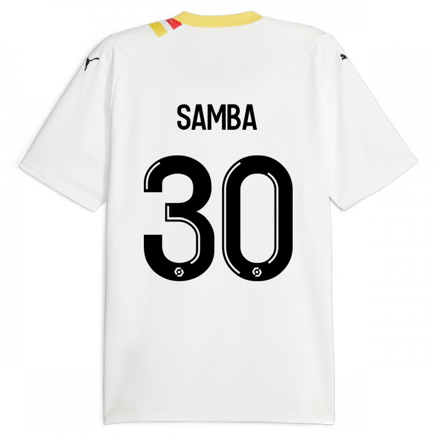 Niño Fútbol Camiseta Brice Samba #30 Negro 2ª Equipación 2023/24 Perú