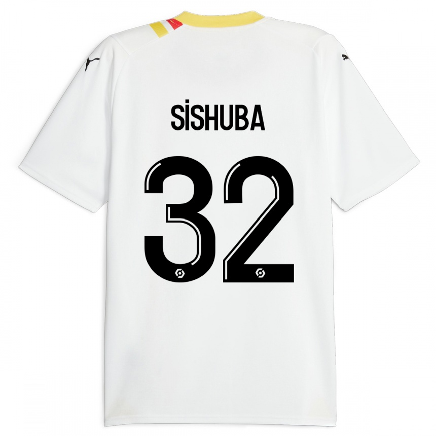 Niño Fútbol Camiseta Ayanda Sishuba #32 Negro 2ª Equipación 2023/24 Perú