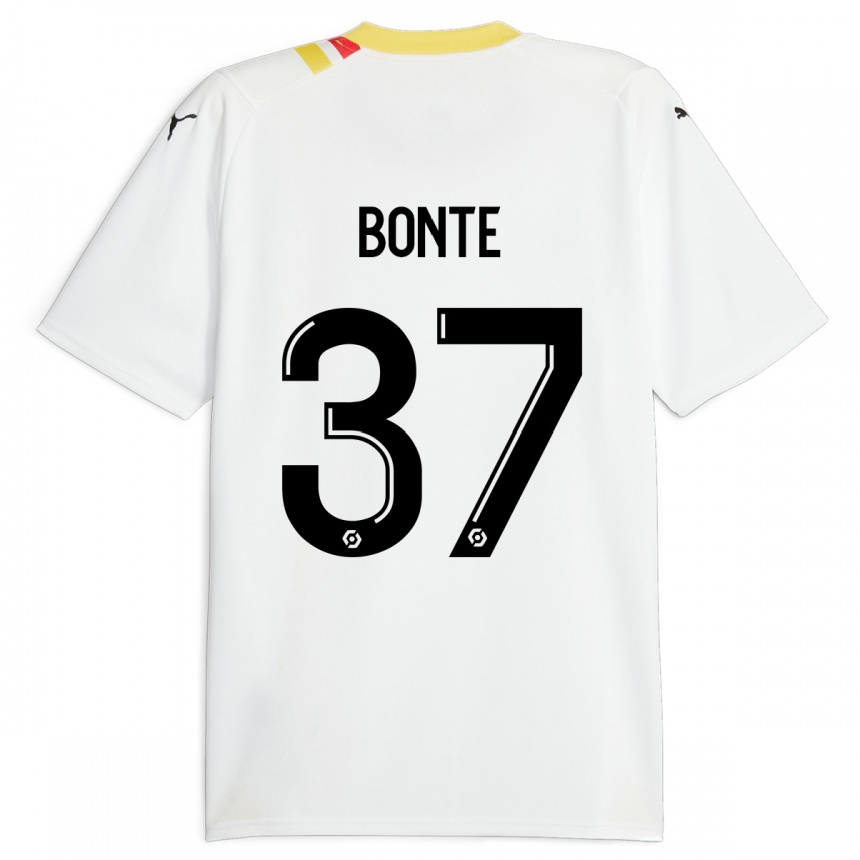 Niño Fútbol Camiseta Nolan Bonte #37 Negro 2ª Equipación 2023/24 Perú