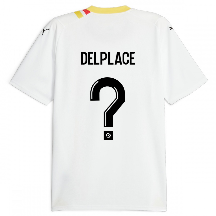 Niño Fútbol Camiseta Adam Delplace #0 Negro 2ª Equipación 2023/24 Perú