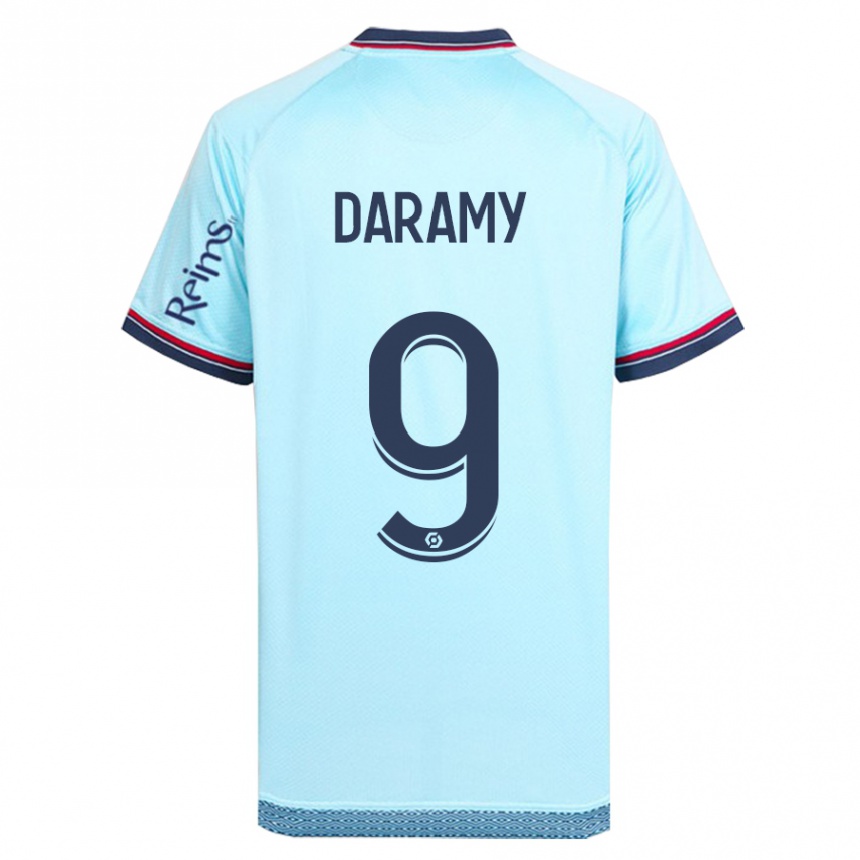 Niño Fútbol Camiseta Mohamed Daramy #9 Cielo Azul 2ª Equipación 2023/24 Perú