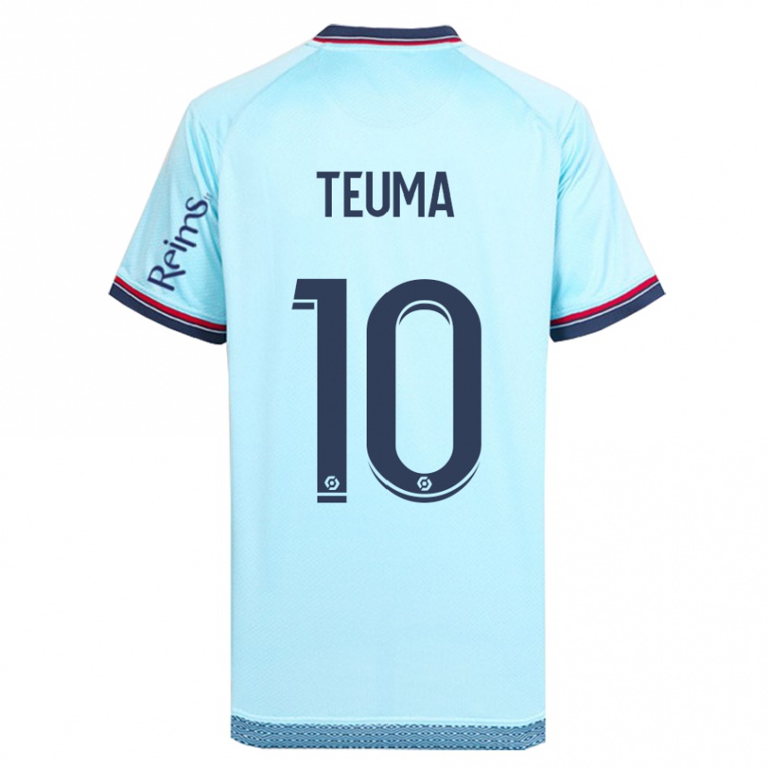 Niño Fútbol Camiseta Teddy Teuma #10 Cielo Azul 2ª Equipación 2023/24 Perú