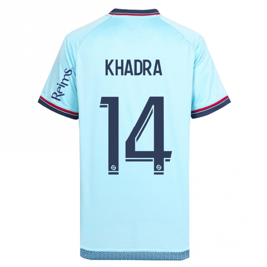 Niño Fútbol Camiseta Reda Khadra #14 Cielo Azul 2ª Equipación 2023/24 Perú