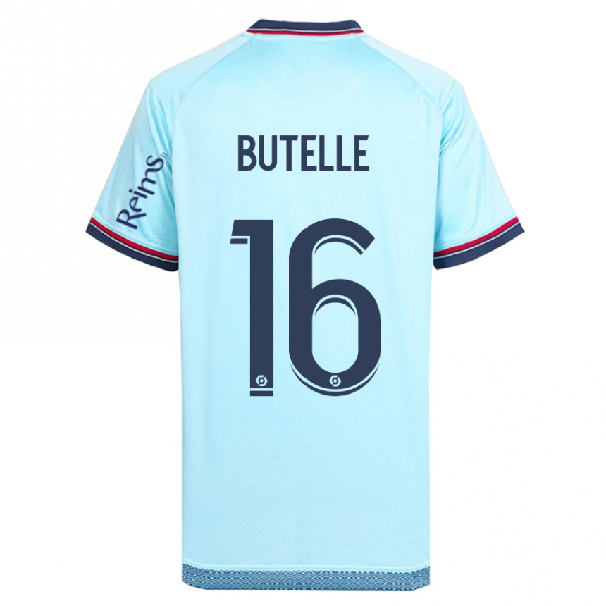 Niño Fútbol Camiseta Ludovic Butelle #16 Cielo Azul 2ª Equipación 2023/24 Perú