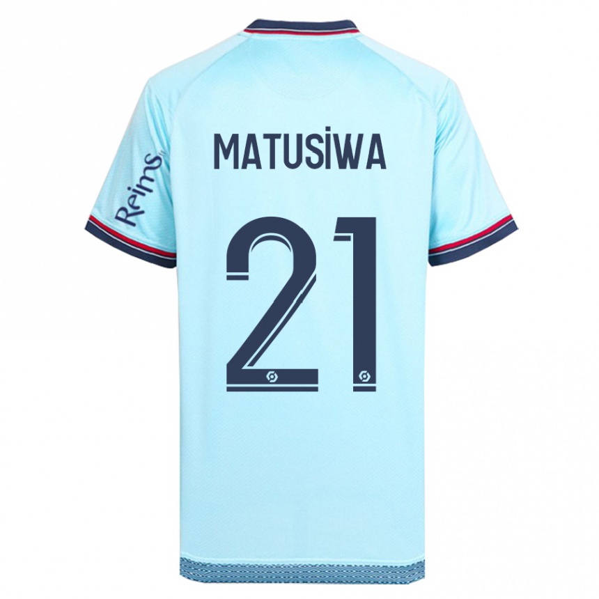 Niño Fútbol Camiseta Azor Matusiwa #21 Cielo Azul 2ª Equipación 2023/24 Perú