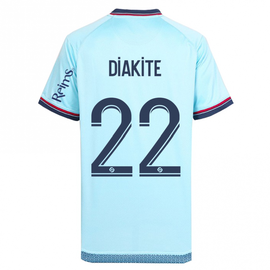 Niño Fútbol Camiseta Oumar Diakité #22 Cielo Azul 2ª Equipación 2023/24 Perú