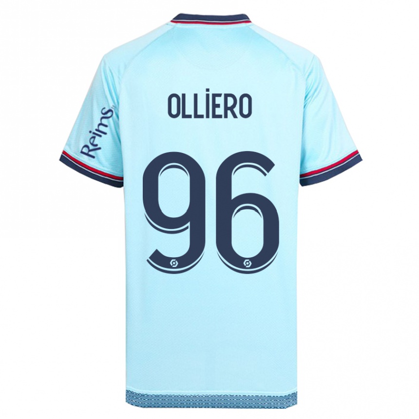 Niño Fútbol Camiseta Alexandre Olliero #96 Cielo Azul 2ª Equipación 2023/24 Perú