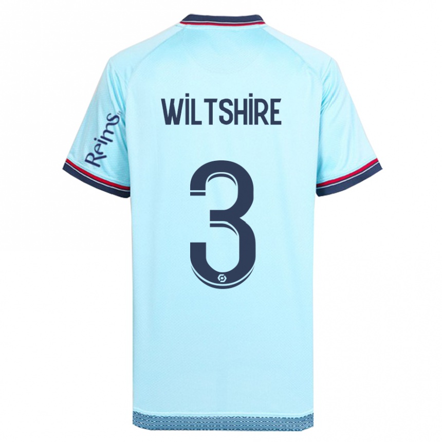 Niño Fútbol Camiseta Tiernny Wiltshire #3 Cielo Azul 2ª Equipación 2023/24 Perú