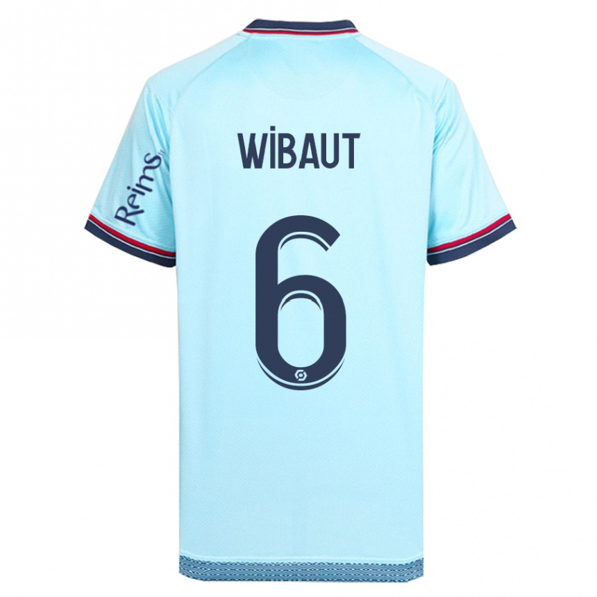 Niño Fútbol Camiseta Clara Wibaut #6 Cielo Azul 2ª Equipación 2023/24 Perú