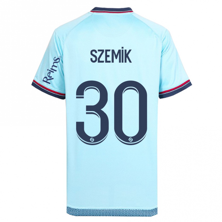 Niño Fútbol Camiseta Kinga Szemik #30 Cielo Azul 2ª Equipación 2023/24 Perú