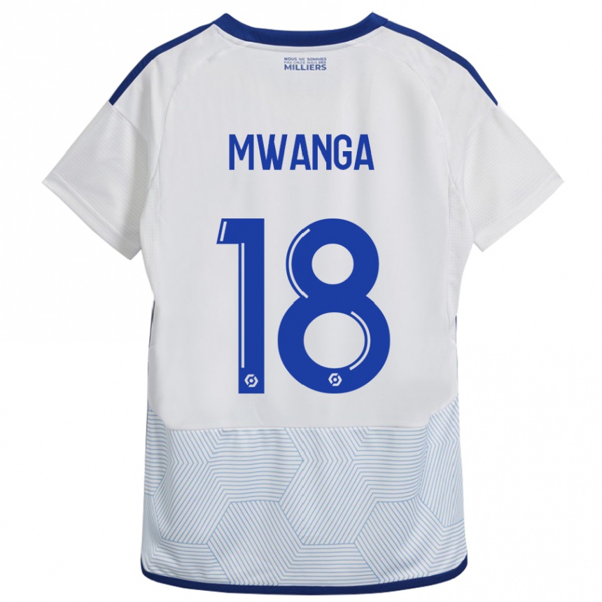 Niño Fútbol Camiseta Junior Mwanga #18 Blanco 2ª Equipación 2023/24 Perú