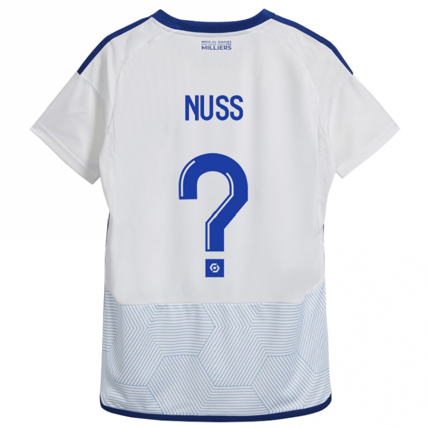 Niño Fútbol Camiseta Antoine Nuss #0 Blanco 2ª Equipación 2023/24 Perú