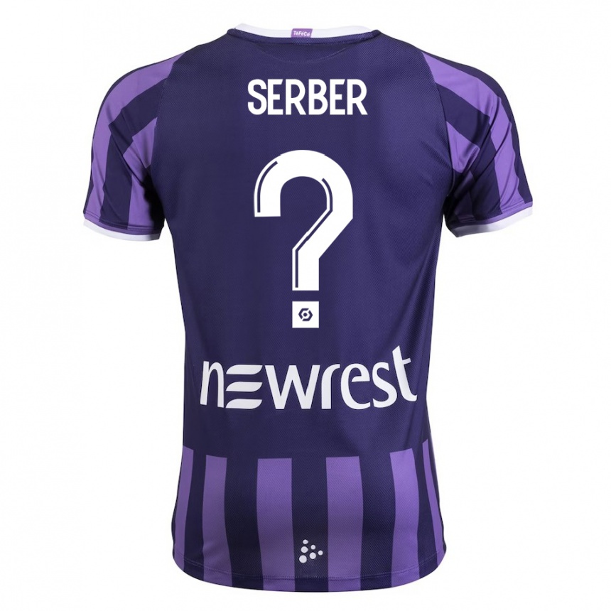 Niño Fútbol Camiseta Kléri Serber #0 Morado 2ª Equipación 2023/24 Perú