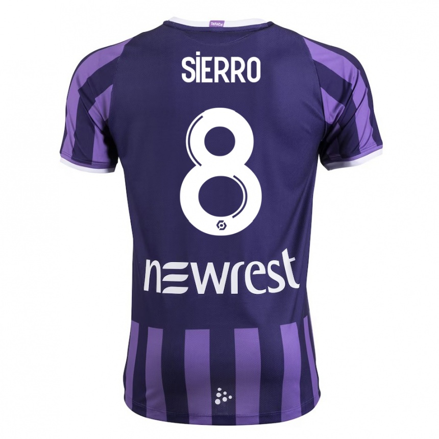 Niño Fútbol Camiseta Vincent Sierro #8 Morado 2ª Equipación 2023/24 Perú