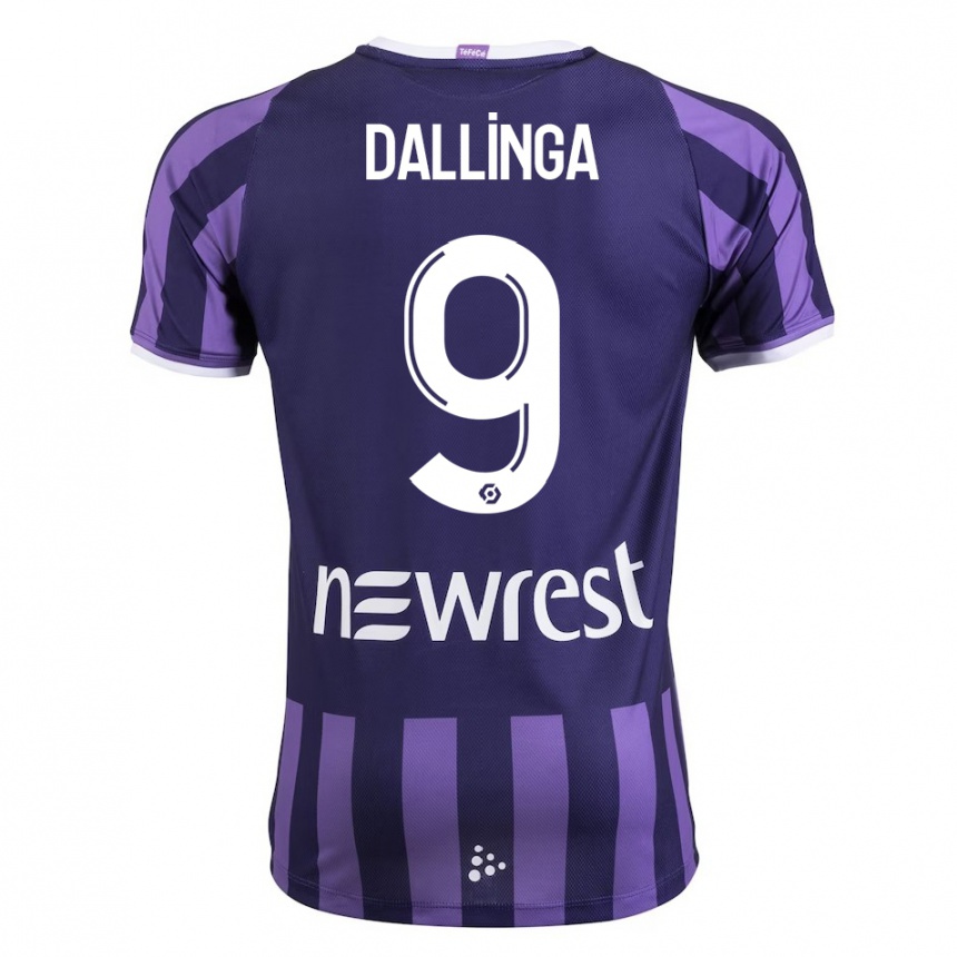 Niño Fútbol Camiseta Thijs Dallinga #9 Morado 2ª Equipación 2023/24 Perú