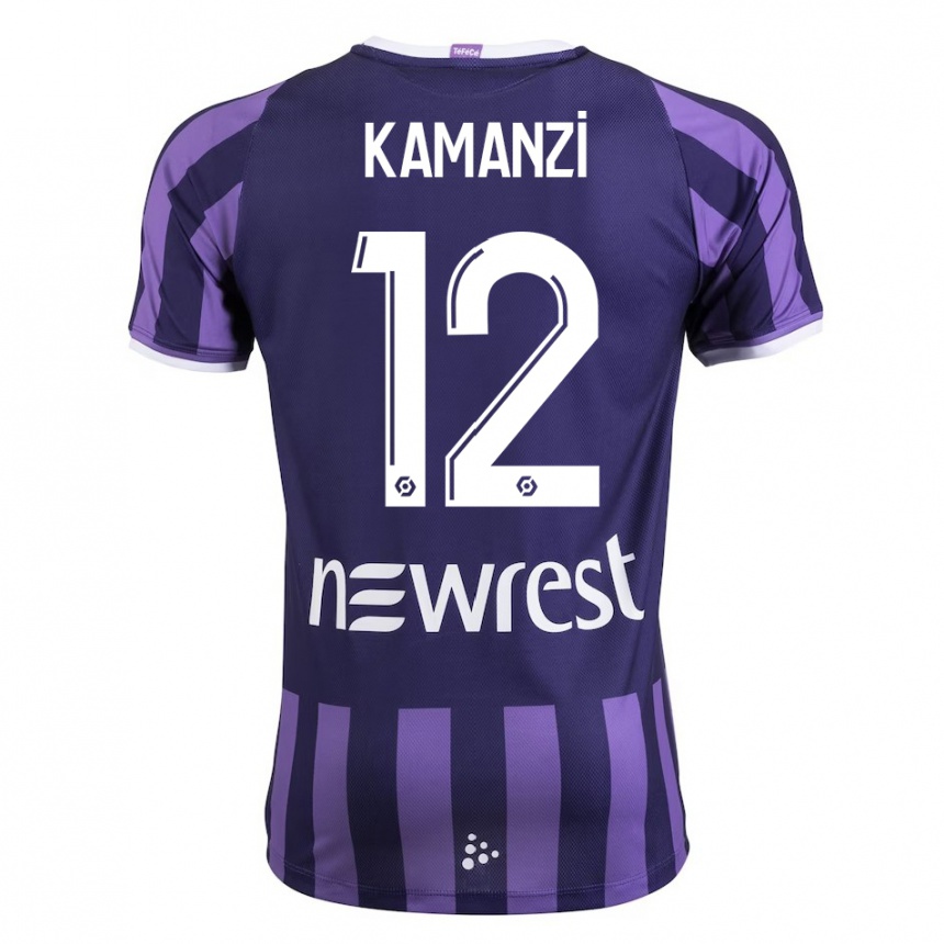 Niño Fútbol Camiseta Warren Kamanzi #12 Morado 2ª Equipación 2023/24 Perú