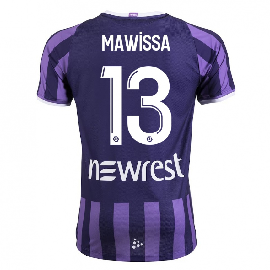 Niño Fútbol Camiseta Christian Mawissa Elebi #13 Morado 2ª Equipación 2023/24 Perú