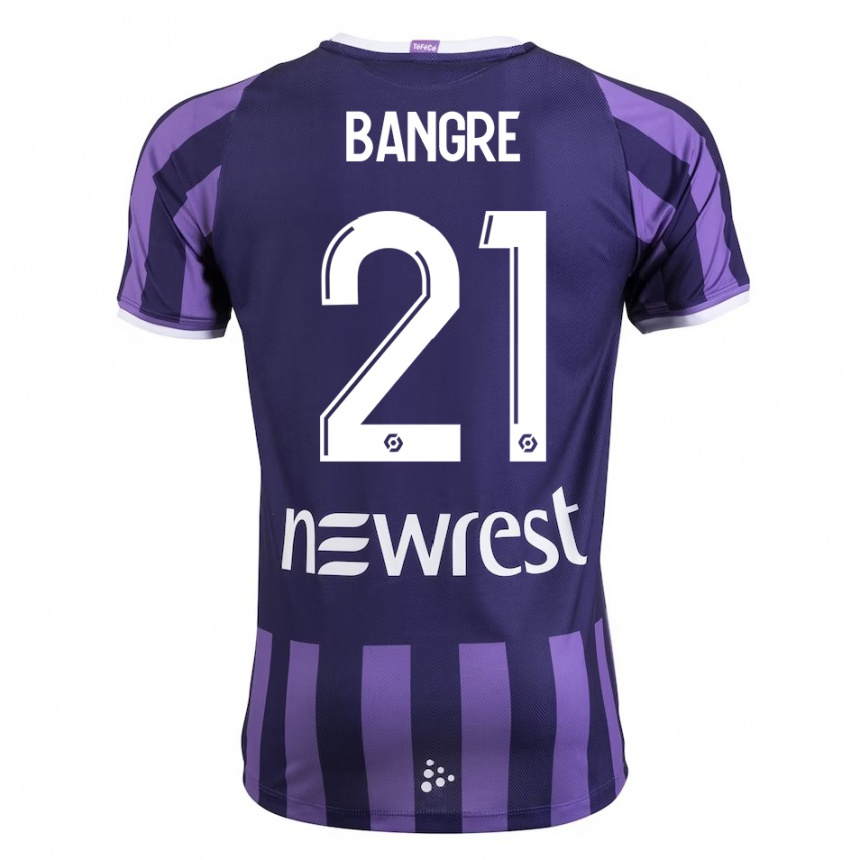 Niño Fútbol Camiseta Mamady Bangré #21 Morado 2ª Equipación 2023/24 Perú