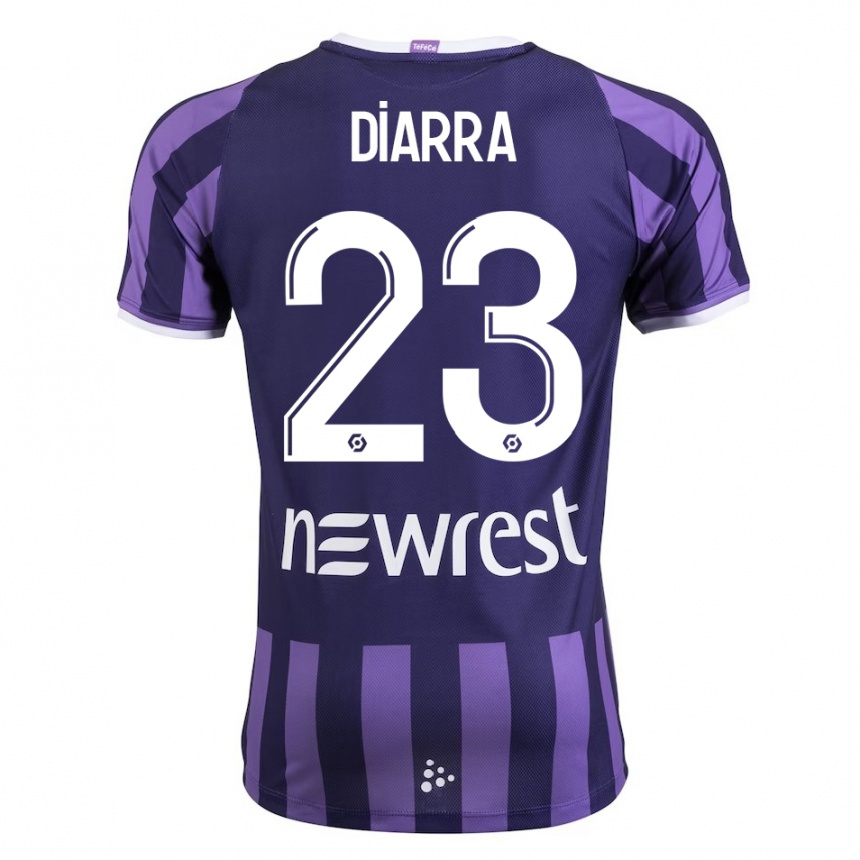 Niño Fútbol Camiseta Moussa Diarra #23 Morado 2ª Equipación 2023/24 Perú