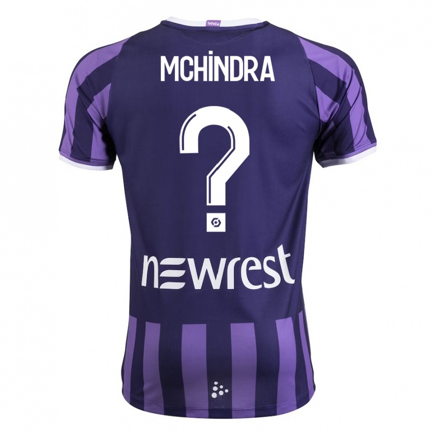 Niño Fútbol Camiseta Naime Said Mchindra #0 Morado 2ª Equipación 2023/24 Perú