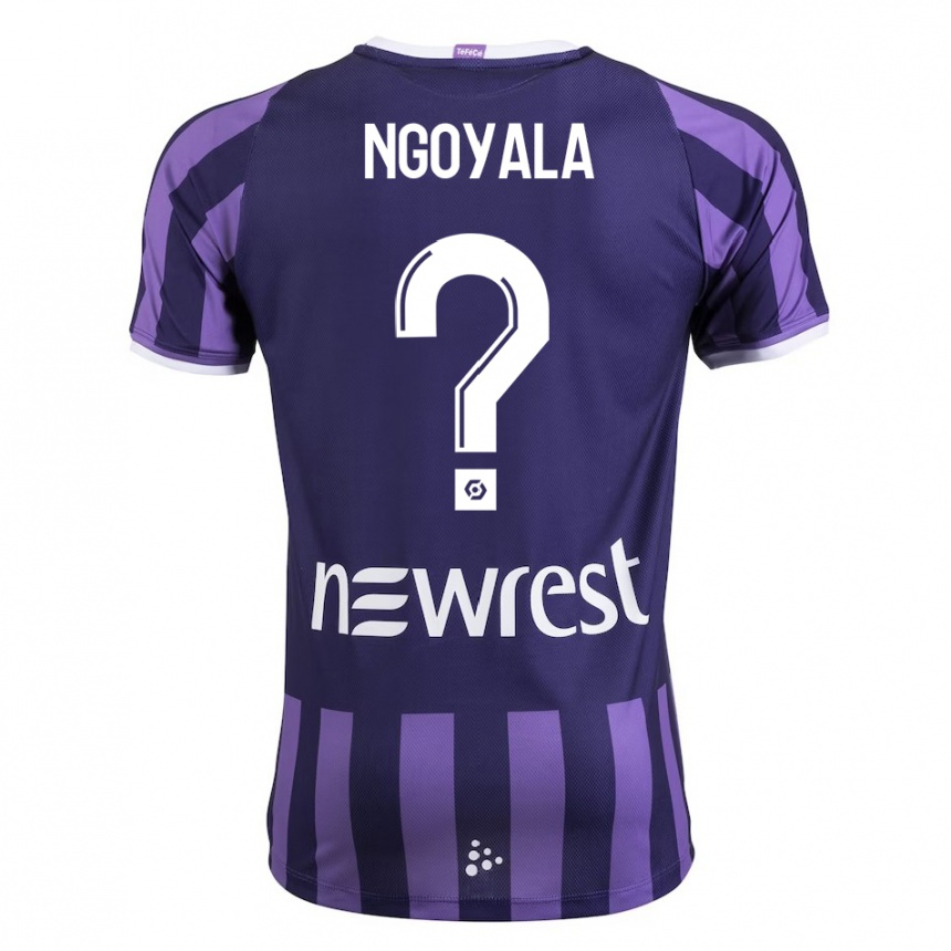 Niño Fútbol Camiseta Frédéric Efuele Ngoyala #0 Morado 2ª Equipación 2023/24 Perú