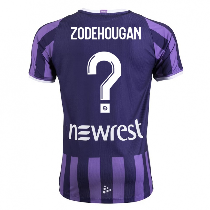 Niño Fútbol Camiseta Yanis Zodehougan #0 Morado 2ª Equipación 2023/24 Perú