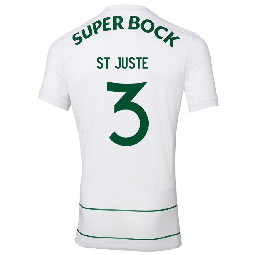 Niño Fútbol Camiseta Jerry St. Juste #3 Blanco 2ª Equipación 2023/24 Perú