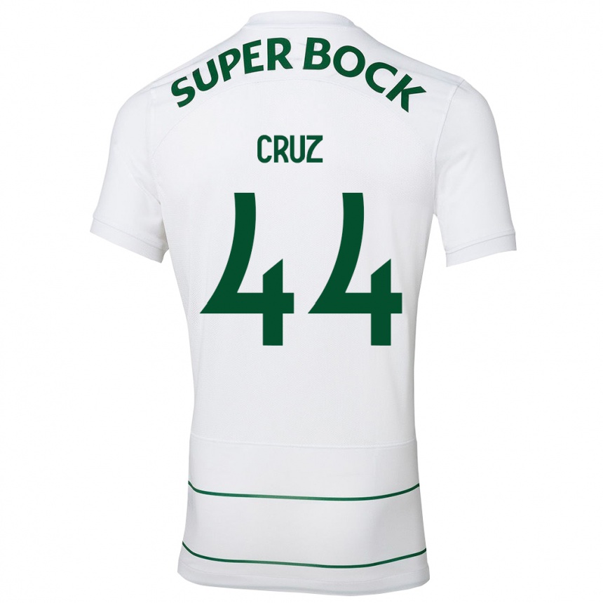 Niño Fútbol Camiseta Marco Cruz #44 Blanco 2ª Equipación 2023/24 Perú