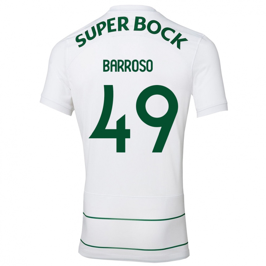 Niño Fútbol Camiseta Leonardo Barroso #49 Blanco 2ª Equipación 2023/24 Perú